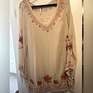 Size small free people mini dress. Thin material for summer.